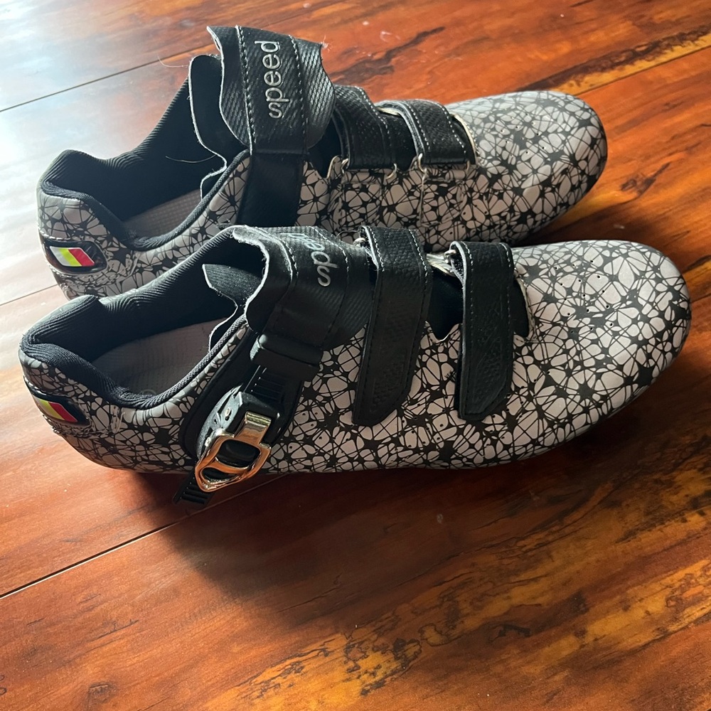 Black and Gray Athletic Shoes with Velcro Straps